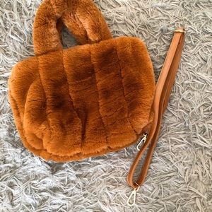 Free people faux fur tote